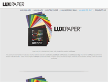 Tablet Screenshot of luxpaper.com